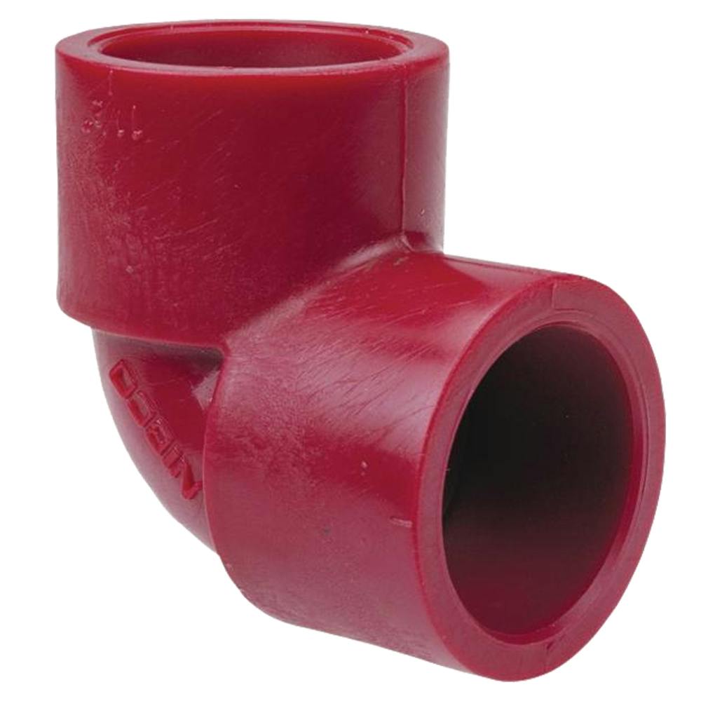 2" Socket x 2" Socket Chemtrol® Red Kynar® PVDF Schedule 80 Socket 90° Elbow