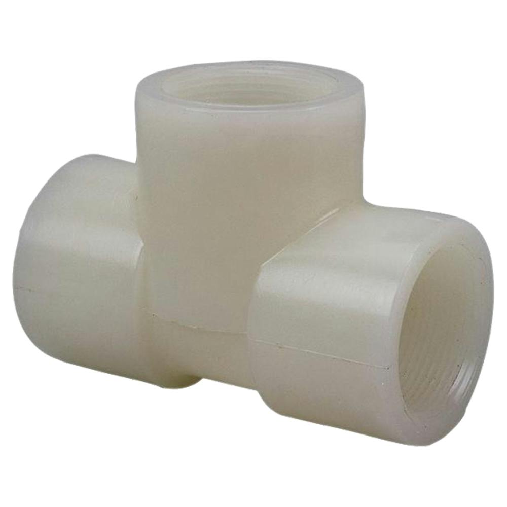 1" FNPT x 1" FNPT x 1" FNPT Chemtrol® Natural Kynar® PVDF Schedule 80 Threaded Tee