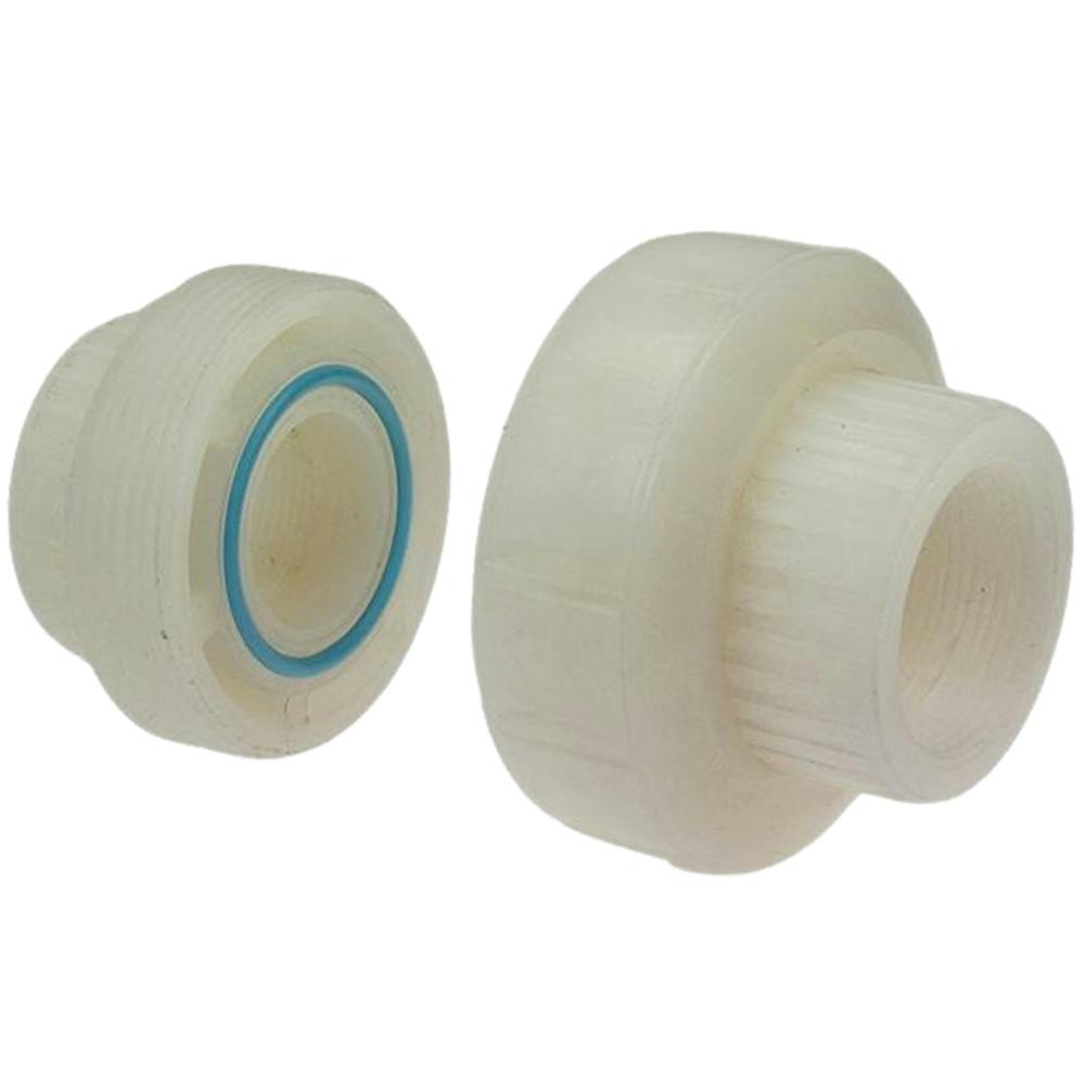 2" FNPT x 2" FNPT Chemtrol® Natural Kynar® PVDF Schedule 80 Threaded Union