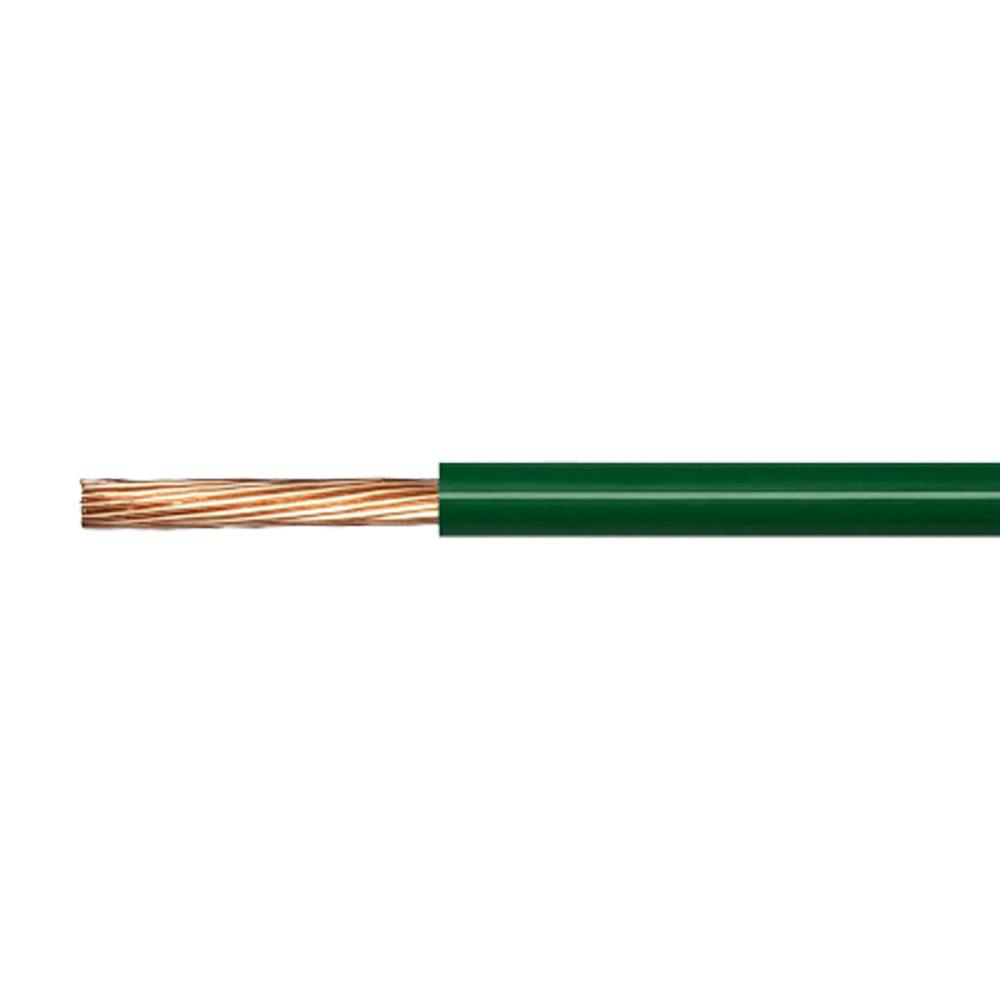 14 AWG 19-Strand THHN Hook-Up Wire with Green PVC Insulation - 48' Coil in Dispenser Bag