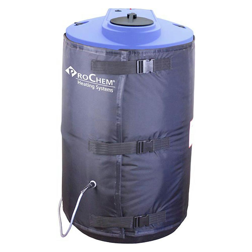 Waterproof Blue Single Circuit ProChem® Flexible Heating Blanket System for 18.75" to 25" Dia. Tanks - 20" Hgt.