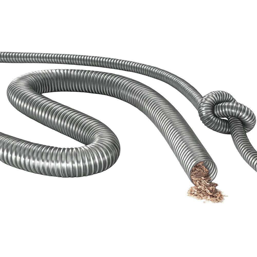 2.5" ID x 2.874" OD TIMBERDUC® PUR 532 AS Antistatic Translucent Silver Polyurethane Hose