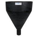20" Top Diameter Black Round Tamco® Tall Funnel with 4" OD Spout