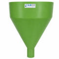 16" Top Diameter Green Round Tamco® Tall Funnel with 3" OD Spout