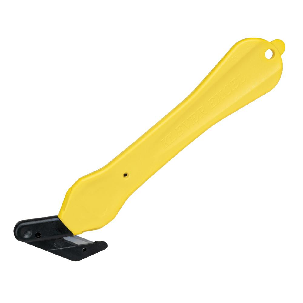 Yellow Klever Excel Disposable Safety Cutter with Tape Splitter