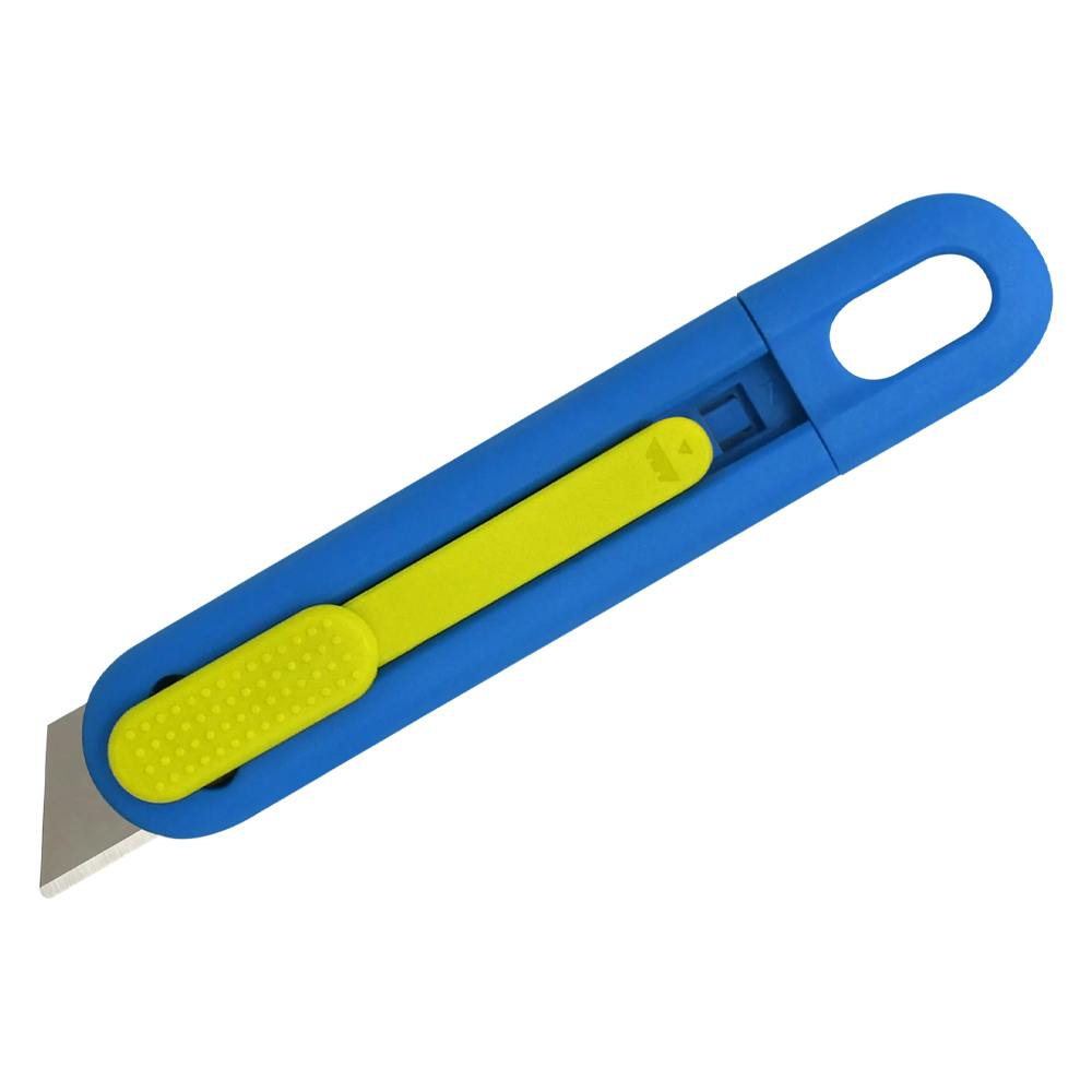 Blue & Green Volo™ Reusable Auto-Retracting Safety Knife with Rounded Tip Blade