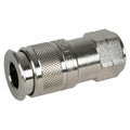 1/4" Body x 3/8" FNPT Nickel-Plated Brass Multisocket Universal Pneumatic Coupler