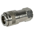 3/8" Body x 3/8" FNPT Nickel-Plated Brass Multisocket Universal Pneumatic Coupler