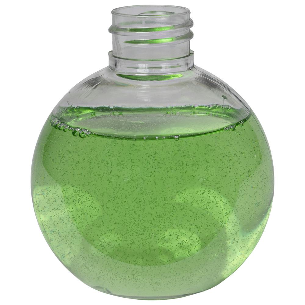 150mL (5 oz.) Clear PET Round Sphere Bottle with 24/410 Neck (Cap Sold Separately)
