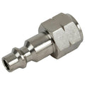 1/4" Body x 1/4" FNPT Stainless Steel Industrial Interchange Pneumatic Quick Disconnect Plug