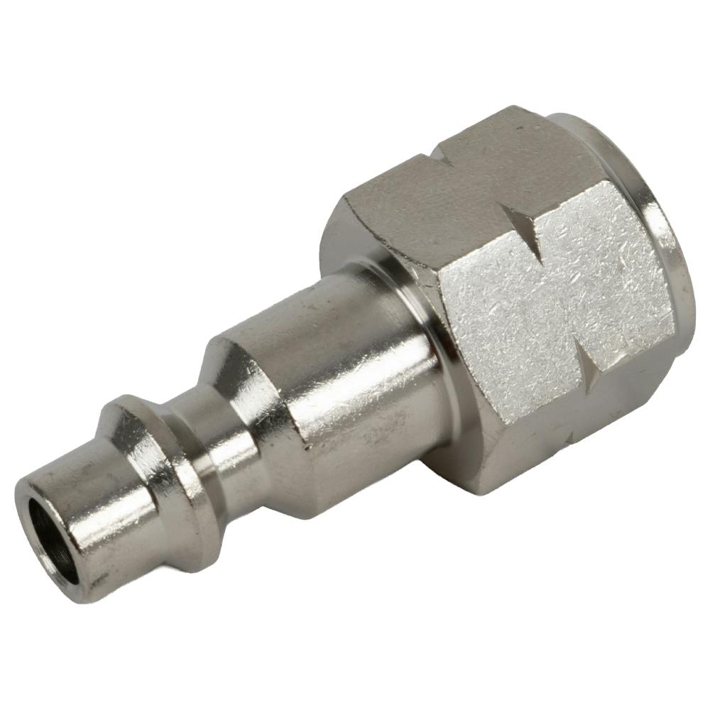 1/4" Body x 1/4" FNPT Stainless Steel Industrial Interchange Pneumatic Quick Disconnect Plug