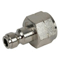 1/4" Body x 1/4" FNPT Nickel-Plated Brass TRU-FLATE® (Automotive) Interchange Pneumatic Quick Disconnect Plug