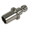 1/4" Body x 3/8" Hose Barb Nickel-Plated Brass TRU-FLATE® (Automotive) Interchange Pneumatic Quick Disconnect Plug