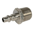1/4" Body x 1/2" MNPT Nickel-Plated Brass ARO Interchange Pneumatic Quick Disconnect Plug