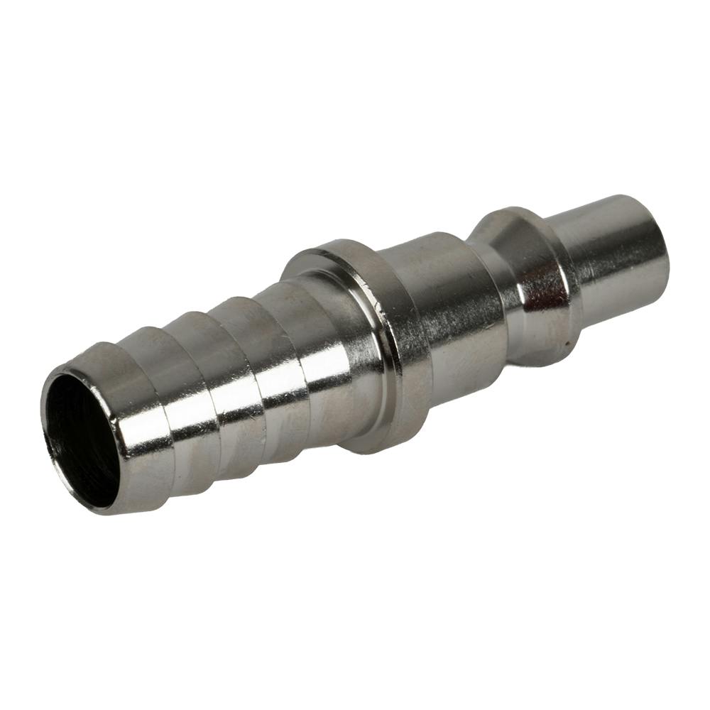 1/4" Body x 1/4" Hose Barb Nickel-Plated Brass ARO Interchange Pneumatic Quick Disconnect Plug