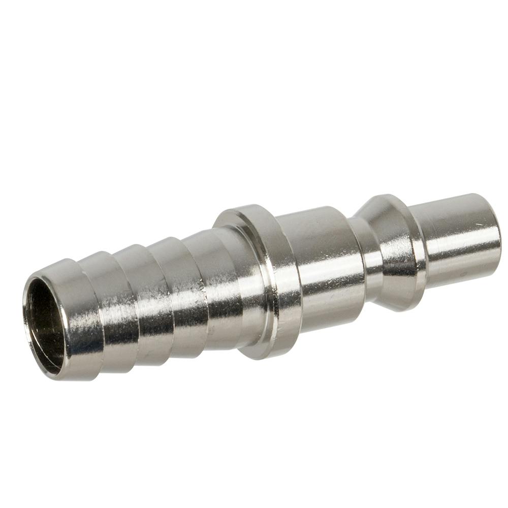 1/4" Body x 3/8" Hose Barb Nickel-Plated Brass ARO Interchange Pneumatic Quick Disconnect Plug