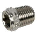 1/8" FNPT x 1/4" MNPT Nickel-Plated Brass Threaded Reducer