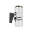 3/8" FPT x 3/8" FPT Brass Straight Thru Mini Ball Valve with NBR O-Ring