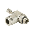 3/8" Tube x 1/4" MPT Brass Needle Valve, Controlled Flow: Out