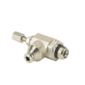 1/8" Tube x 1/8" MPT Brass Needle Valve, Controlled Flow: In