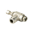3/8" Tube x 3/8" MPT Brass Needle Valve, Controlled Flow: In