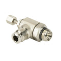1/4" Tube x 1/4" MPT Brass Needle Valve Bi-Directional Flow
