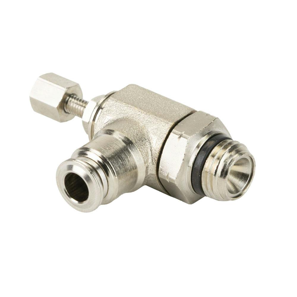 1/4" Tube x 1/4" MPT Brass Needle Valve Bi-Directional Flow