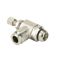 3/8" Tube x 3/8" MPT Brass Needle Valve Bi-Directional Flow