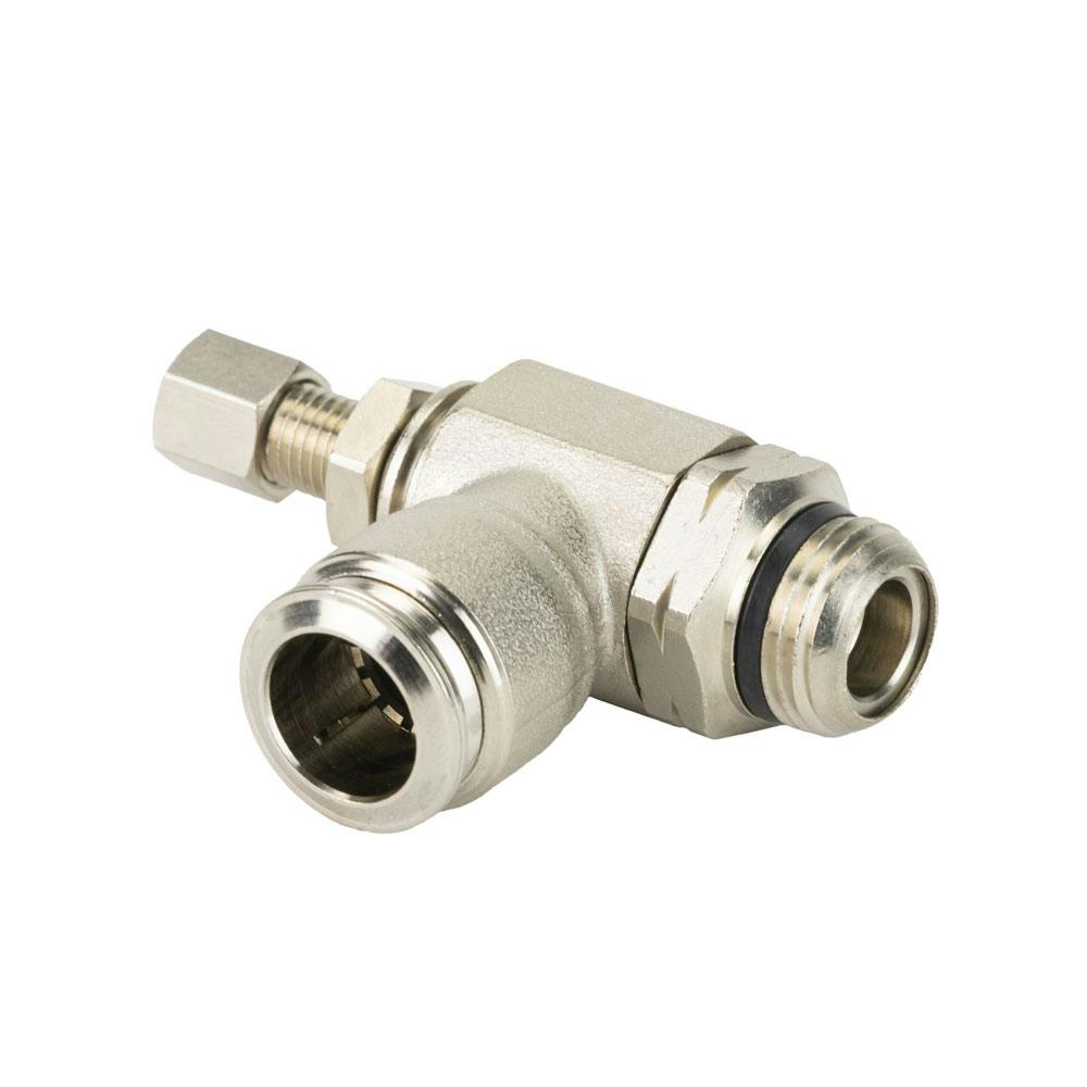 1/2" Tube x 3/8" MPT Brass Needle Valve Bi-Directional Flow