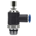 3/8" Tube OD x 3/8" SwiftFit MPT Technopolymeric Needle Valve - Controlled Flow: Out