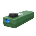 5 Gallon Green Polyethylene Rectangular Flat Bottom Tank with 5" Lid & No Fitting - 22" L x 10" W x 8" Hgt.