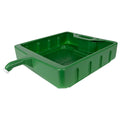 20 Qt Green Open-Top Drain Pan with Extended Spout