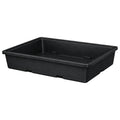 200 Gallon Black MDPE Rectangular Open Top Secondary Containment Tank - 78" L x 66" W x 12" Hgt.