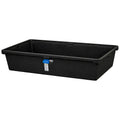 625 Gallon Black MDPE Rectangular Open Top Secondary Containment Tank - 108" L x 72" W x 24" Hgt.