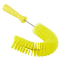 14.2" Yellow Vikan® Stainless Steel Exterior Pipe Brush with Medium Polyester Bristles & Polypropylene Handle