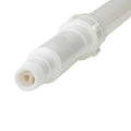 62" to 109.4" White Vikan® Polypropylene & Aluminum Telescopic Handle