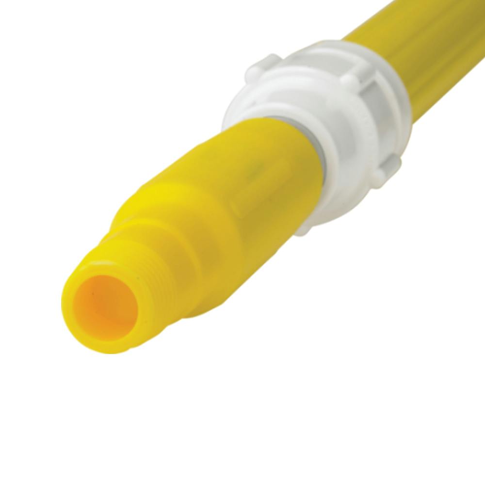 62" to 109.4" Yellow Vikan® Polypropylene & Aluminum Telescopic Handle