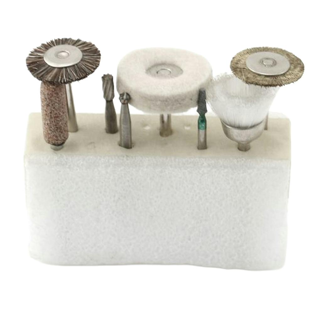 8-Piece Mini Abrasive Kit with 3/32" & 1/8" Shanks for Rotary Tools