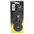 2" Dia. Fiberglass-Reinforced Cut-Off Wheel with 1/8" Shank Mandrel for Rotary Tools - Set of 3 Wheels