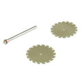 1-3/16" Dia. High-Speed Diamond Wheel Set with 1/8" Shank Mandrel for Rotary Tools - Set of 2 Wheels