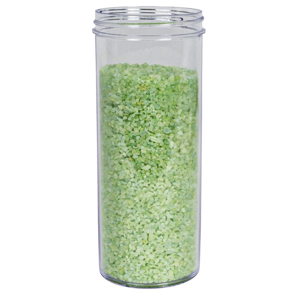 10 oz. Clear Polystyrene Straight-Sided Round Jar with 63/400 Neck (Cap Sold Separately)