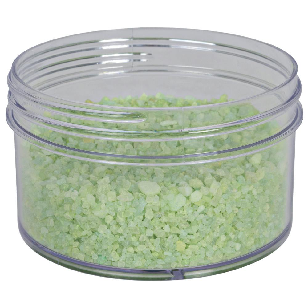 3 oz. Clear Polystyrene Straight-Sided Round Jar with 70/400 Neck (Cap Sold Separately)