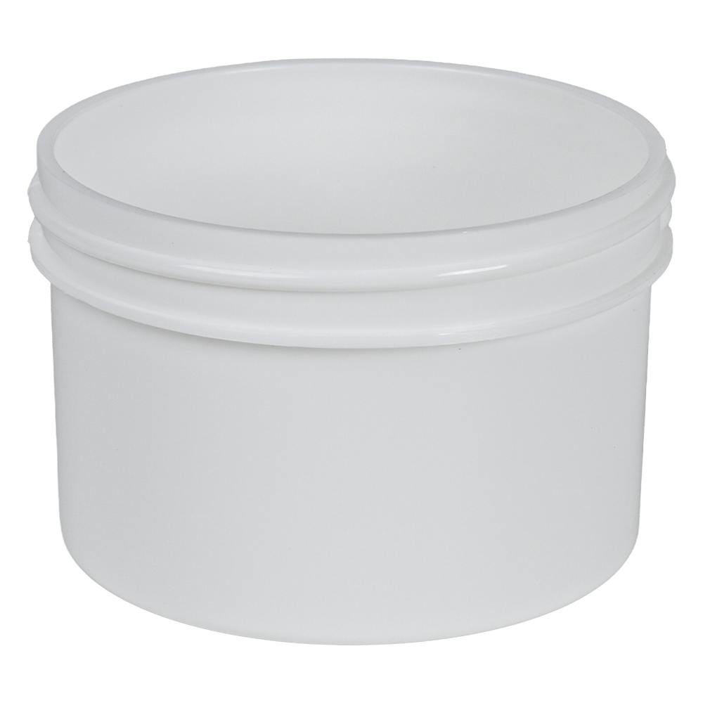 3 oz. White Polypropylene Straight-Sided Round Jar with 70/400 Neck (Cap Sold Separately)
