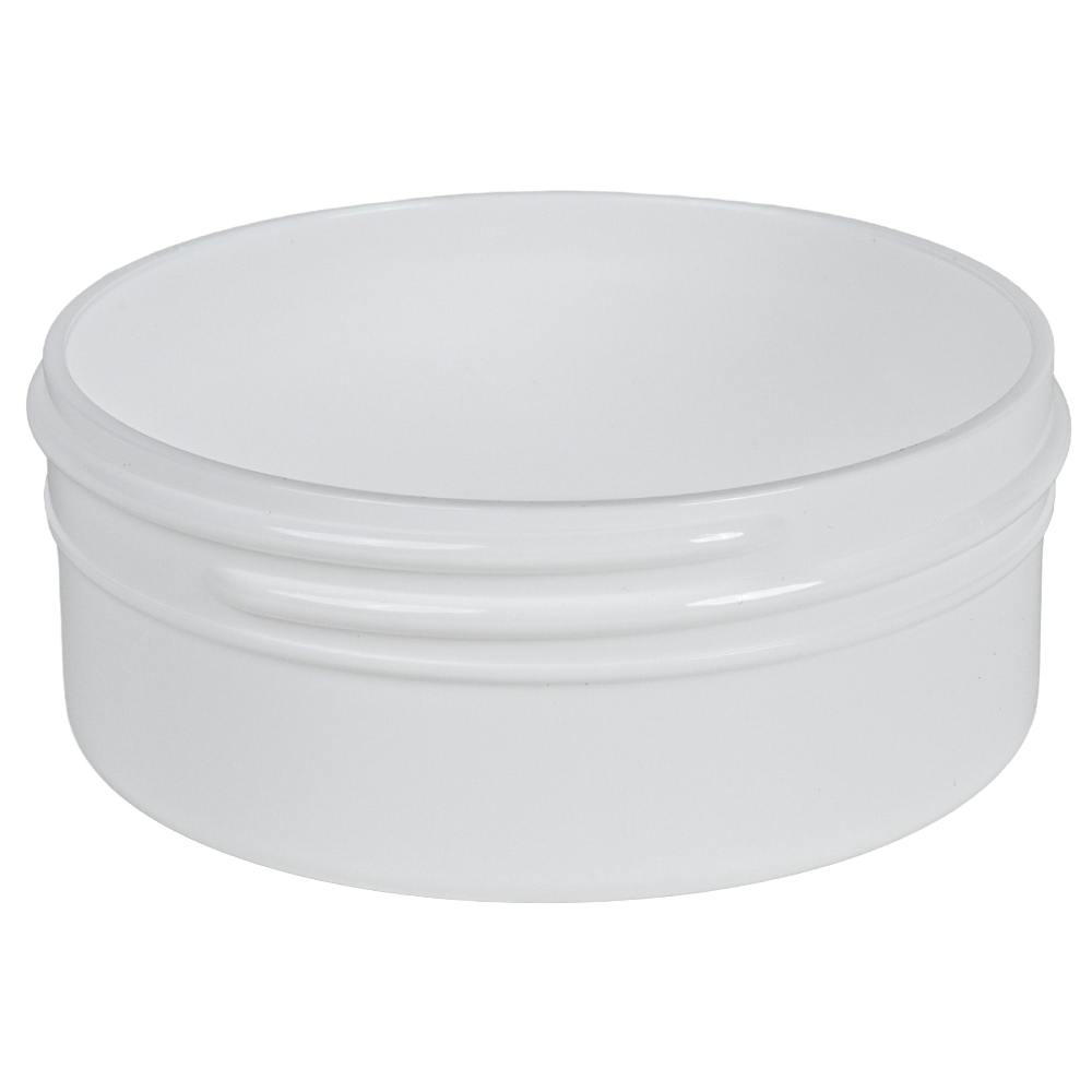 3 oz. White Polypropylene Straight-Sided Round Jar with 83/400 Neck (Cap Sold Separately)