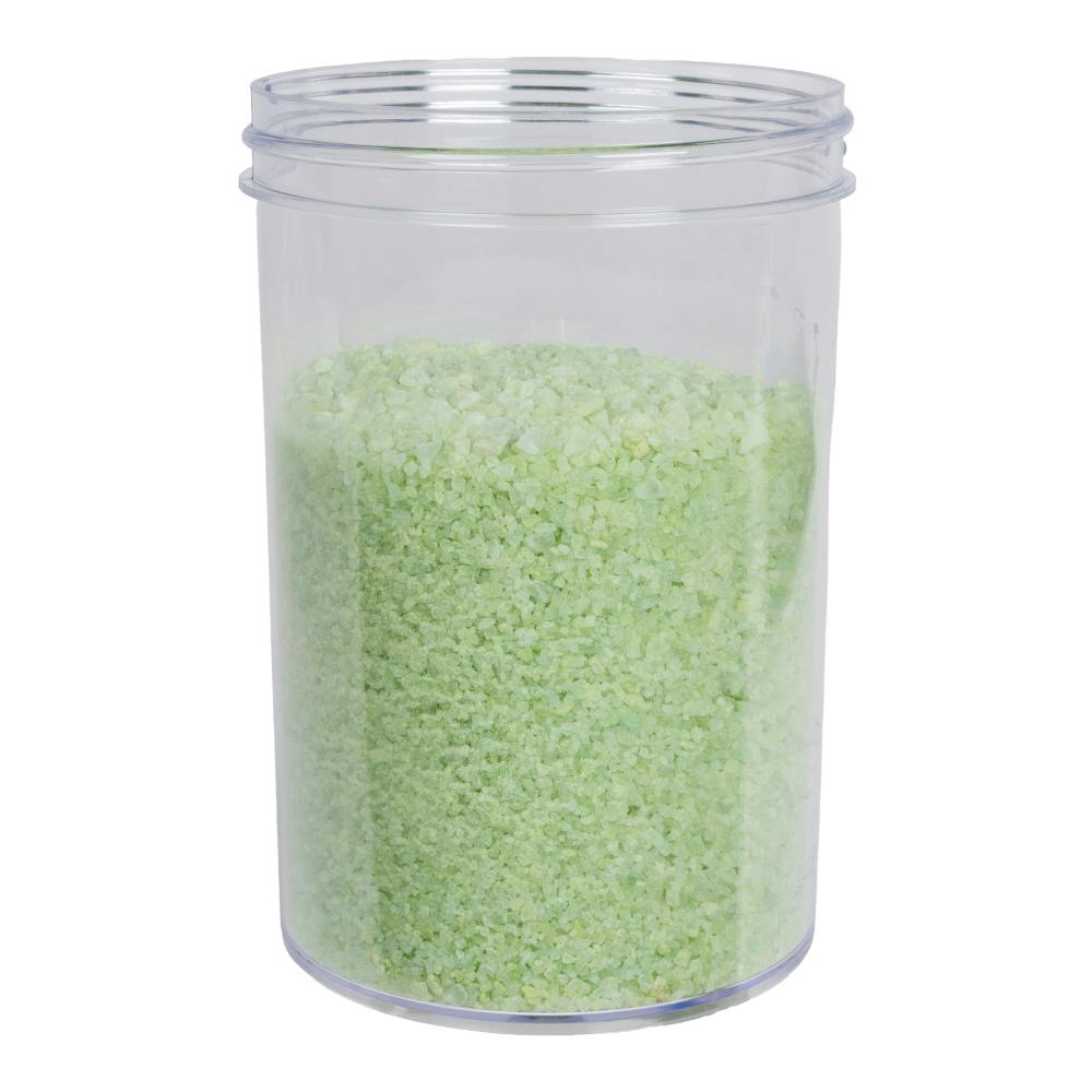 20 oz. Clear Polystyrene Straight-Sided Round Jar with 89/400 Neck (Cap Sold Separately)