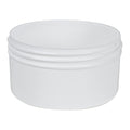 8 oz. White Polypropylene Straight-Sided Round Jar with 100/400 Neck (Cap Sold Separately)