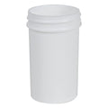 2 oz. White Polypropylene Straight-Sided Round Jar with 43/400 Neck (Cap Sold Separately)