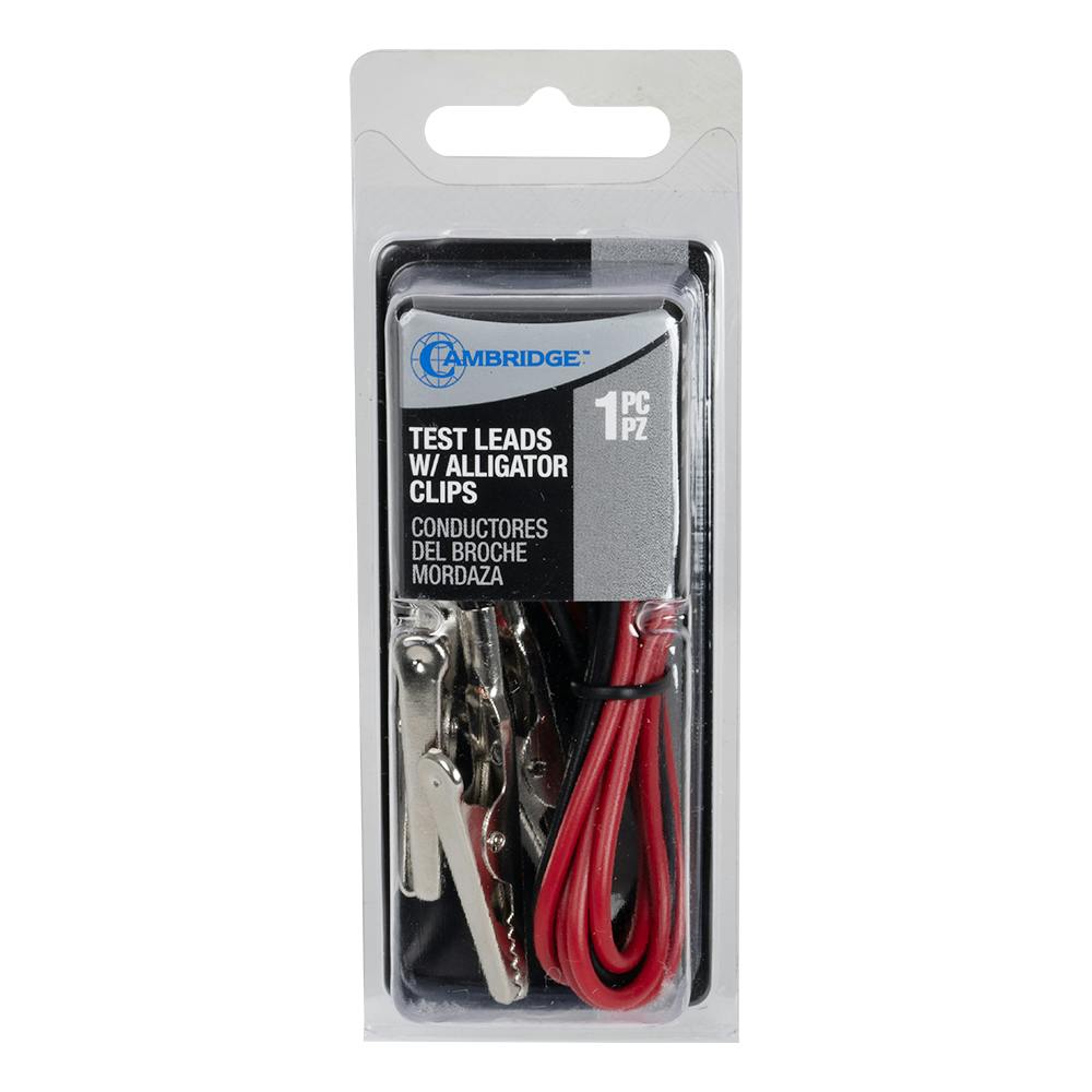 22 AWG Test Leads with Alligator Clips - 30" Length