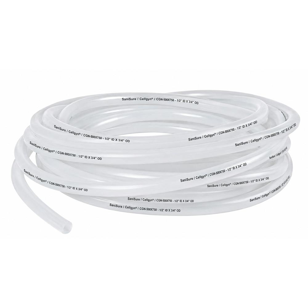 3/16" ID x 5/16" OD x 0.062" Wall CellGyn® Clear TPE Tubing - 50' Roll