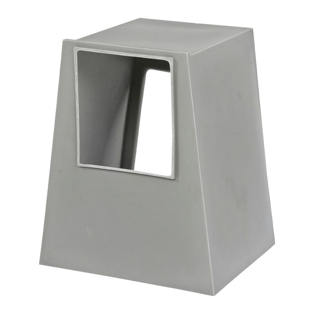 Gray Polypropylene Weather Hood/Pedestal for Plastec 25 TEFC (1 & 3 Phase), Plastec 30 TEFC (1 & 3 Phase) & Storm 16 TEFC (3 Phase) Series Exhaust Fan Blowers